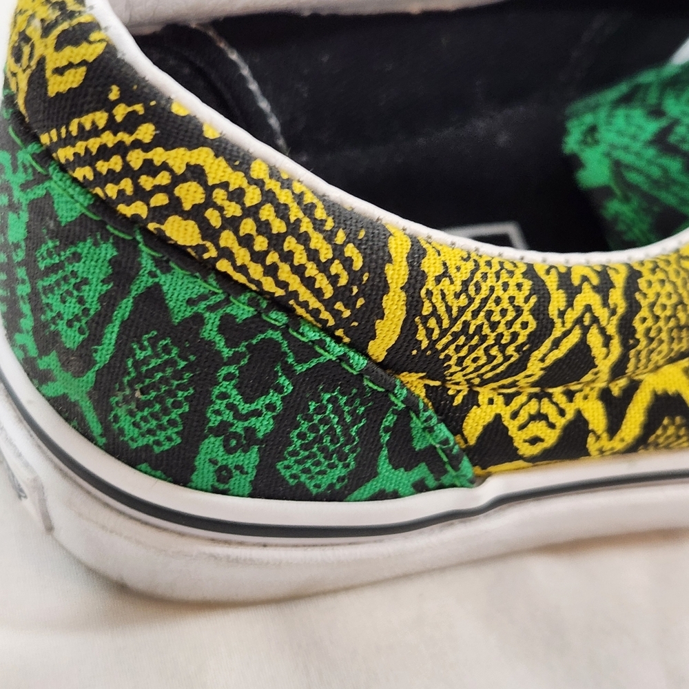 VANS Era Snake Python Rasta Skate Shoes - Picture 6 of 7